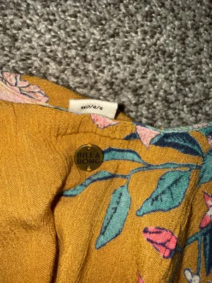 Billabong Floral Yellow Mustard Smocked Granny Dress thumbnail 7