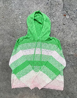 Boutique Hooded Sweater Green Size M thumbnail 1