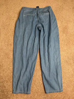 Habitual Light Wash Denim Pants‎ Relaxed Barrel Leg Jeans NWT Size 6/28 thumbnail 5