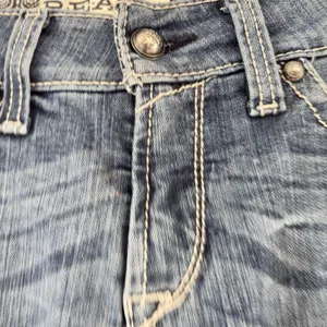 Ariat REAL Denim Womens Mid Rise Straight Leg Jeans Medium Wash‎ Western 29R thumbnail 6