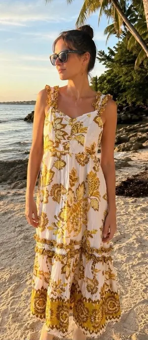 Farm Rio Aura Midi Dress thumbnail 1