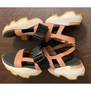 Sorel Kinetic Impact Slingback Sandals Pink Black Chunky Sz 8 Gorpcore Hike Walk thumbnail 6