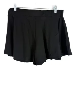 NWT Lulus Expert Chiller Black Waffle Knit Shorts Flowy Size XL NEW thumbnail 5