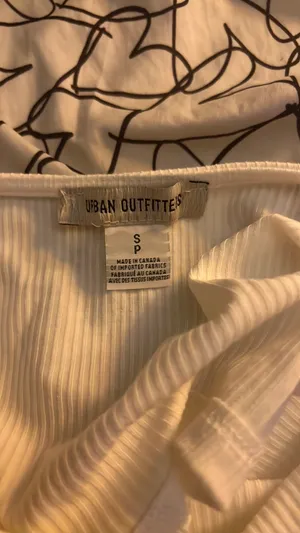 Urban Outfitters White Open Back Top thumbnail 3