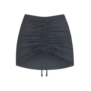 Skims Swim Ruched Mini Skirt - gunmetal Size M NWT ( sold out) thumbnail 3