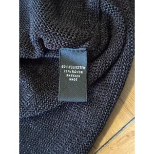 Josephine Chaus‎ Black Sleeveless Lightweight Polyester Blend Sweater Size Large thumbnail 7
