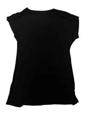 Motherhood Maternity Black V-Neck Tunic with Rhinestone Brooch thumbnail 2