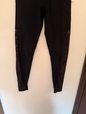 Aerie high rise mesh cutout pocket black 7/8 leggings thumbnail 3
