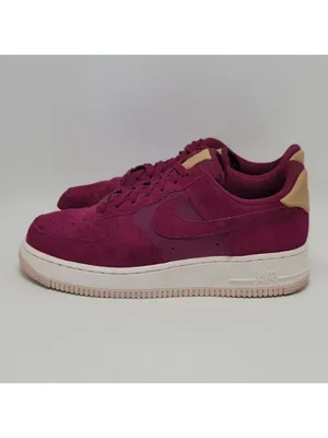 Womens Nike Air Force 1 True Berry Suede Athletic Sneakers Size 7.5 896185-602 thumbnail 6