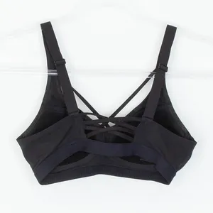 Victorias Secret Sport Black Strappy Sports Bra Womens‎ 34B Lightweight Athletic thumbnail 4