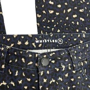 Whistles Low Rise Skinny Jeans in Leopard Print size 26 thumbnail 5