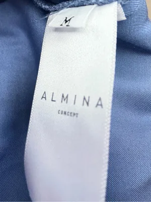 Almina Concept Draped Slip Dress Blue Size M thumbnail 8