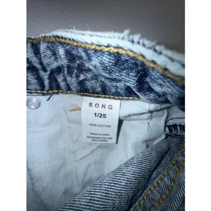 Vintage S.O.N.G. Denim Shorts women 1/25 Wide Leg Skater Grunge Denim 90s‎ thumbnail 7