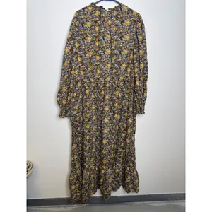 Universal Threads Maxi Dress Womens XXL Multicolor Excellent Floral Tiered Pocket thumbnail 5