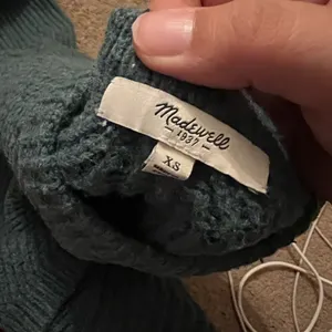 Madewell teal cable knit sweater‎ xs thumbnail 8