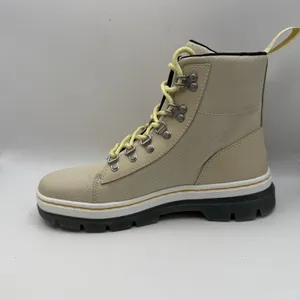 Dr. Martens Women's Combs W 6 Eyelet Combat Boots Parchment Beige 40/60 Size‎ 9 thumbnail 5
