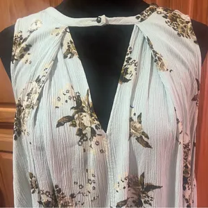 Free People Snap Out of It Tree Swing Tunic Mini Dress Faded Floral‎ Size Medium thumbnail 7