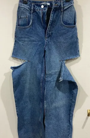 J.ING Blue Denim Wide Leg Jeans thumbnail 1