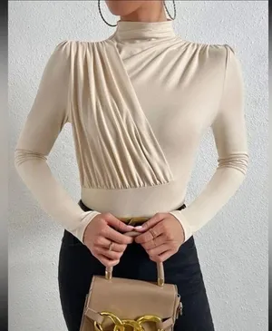 NWOT Mock Neck Ruched Bodysuit thumbnail 11