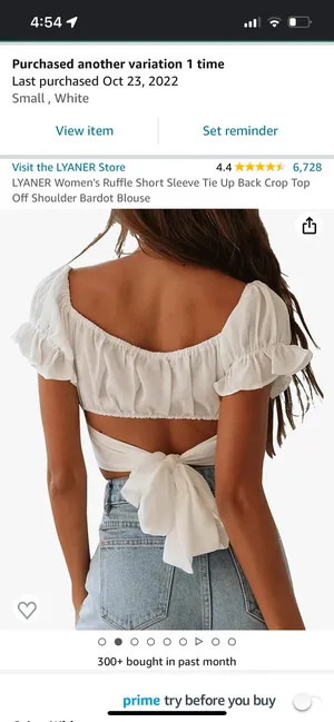short sleeve tie back shirt thumbnail 2
