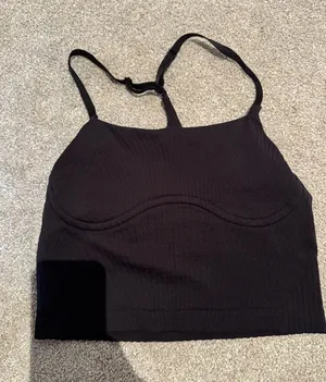 lululemon ribbed cropped tank with adjustable straps  thumbnail 1