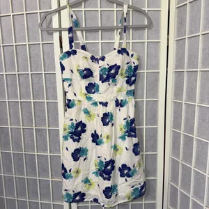 Y2K Vtg American Eagle Baby Doll Floral Sun Dress Prairie Preppy Coquette XS Nw thumbnail 15
