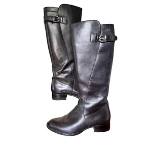 Ariat Womens Black Leather Knee High Equestrian Riding Boots 10008782 Size 8B thumbnail 7