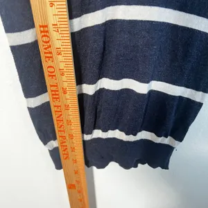 Vintage y2k Abercrombie Fitch Top XS Blue Striped Bella Swan Elena Gilbert thumbnail 8