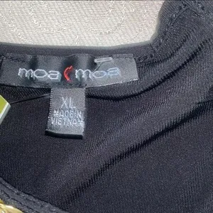 5/$30 🎈 Moa‎ moa women’s XL black collared blouse thumbnail 5
