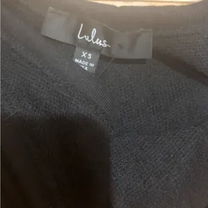 LULU’S BLACK CROPPED TANK TOP thumbnail 3