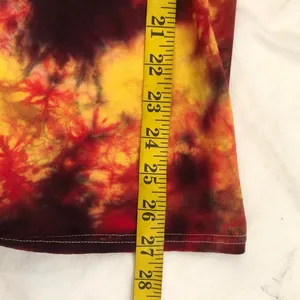 Authentic Naruto red orange yellow tie dye 100% cotton graphic t-shirt-L #grunge #streetwear Measurement in pics thumbnail 5