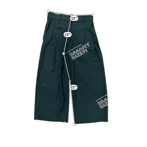 COS Womens Wool Wide Leg Crop Trouser Pants Pleated Size 2 Green Academia Career thumbnail 7
