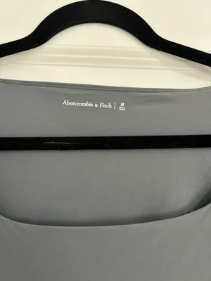 New Abercrombie and Fitch Soft Matte Seamless Long-Sleeve Squareneck Top Medium thumbnail 3