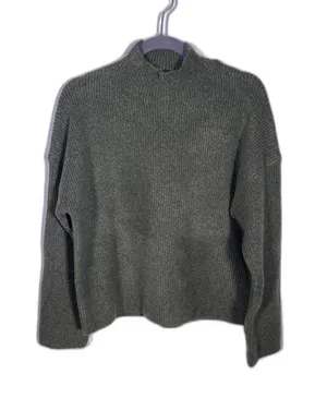 Abercrombie & Fitch Womens Green Mock Neck Sweater Medium thumbnail 1