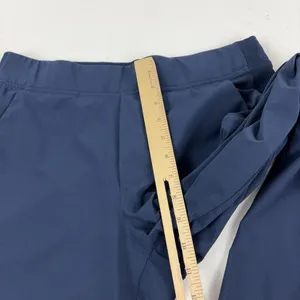 Athleta Brooklyn Mid Rise Ankle Pants Women's Size 6 Navy Ribbed Side Panels thumbnail 6