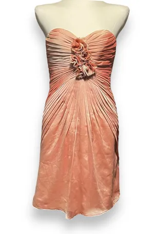 Bari Jay Style 400 Strapless Sweetheart Mini Dress Melon 2 thumbnail 1