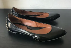 Alexander McQueen Patent Spiked Ballet Flats thumbnail 1