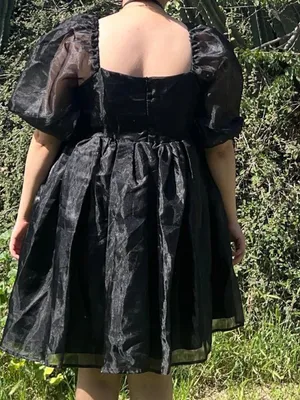 Black babydoll dress. thumbnail 4