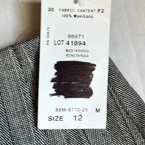 Harve'‎ Bernard Wool Wrap Maxi Skirt with Fringe Size 12 thumbnail 7