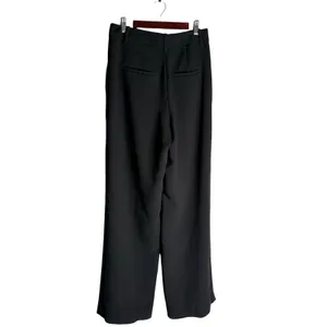 Aritzia Wilfred The Effortless Pleated Black Trouser Pant Size 8 thumbnail 7