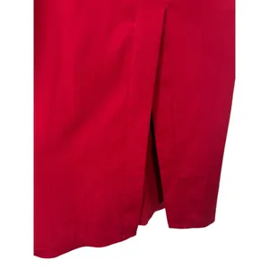 NWT Nanette Lepore Women's Scarlet Red Lace Up V-Neck Satin Sheath Dress Size 4 thumbnail 12