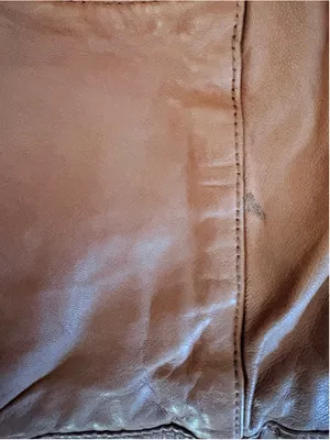 Hinge Zip Pocket Leather Jacket Brown Size 1 (19” PTP oversized) NWT thumbnail 13
