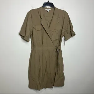 Nine West utility wrap dress new with tags women’s size large business‎ casual thumbnail 3