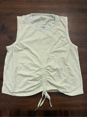 Lululemon Tank Top Size 2 Cinch Me Up Front Tank Artic Mint Green Shirt Top thumbnail 1