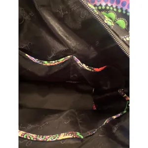 Vera Bradley Kiev Quilted Cotton Paisley Tote Bag Black Multicolor Shoulder Bag thumbnail 7