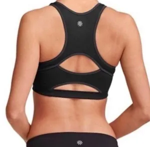 Athleta Double Dare Sports Bra in Black size XS thumbnail 1