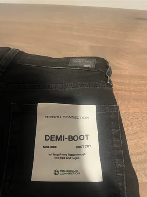 French Connection Black Demi Boot Cut Mid-Rise Jeans Sz 4 NWT thumbnail 9
