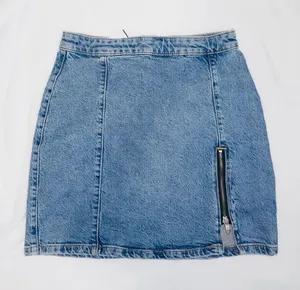 We the free Midnight Magic Medium Wash Denim Mini Skirt - Size: 6 thumbnail 1