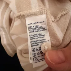 Tommy Hilfiger Polo Dress Womens XXS Tan‎ White Striped Slim Fit Preppy Sporty thumbnail 7
