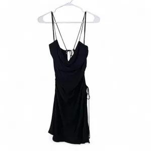 NWT for love and lemons black KYRA mini dress, cutout details, size Xs thumbnail 2